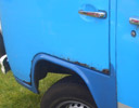 VW Bay Window  Door Rust