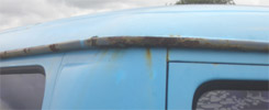VW Bay Window  Rusty Gutter
