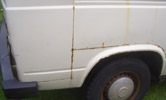 VW T3 Wedge Rear Panel Rust