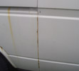 VW T3 Wedge Seam Rust